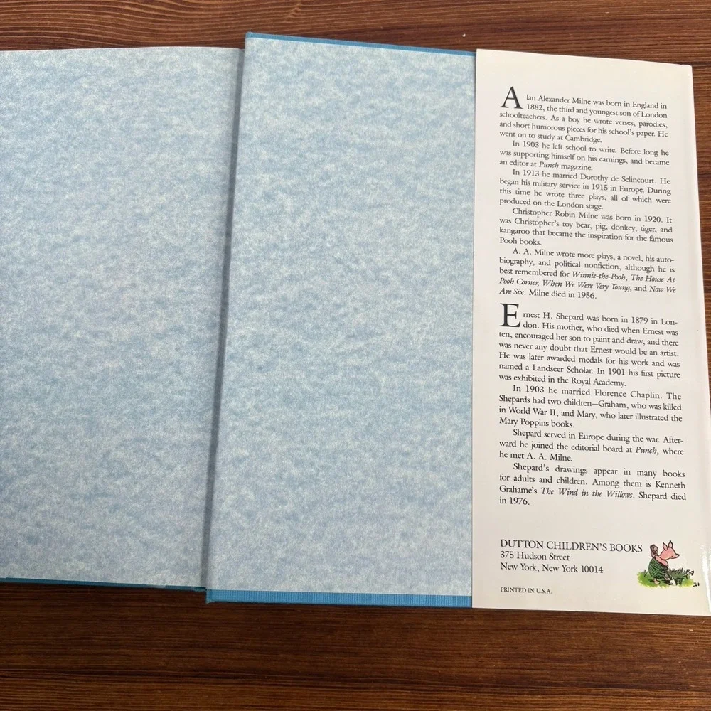 Vintage Winnie the Pooh Hardcover Book‎ Lot A.A. Milne 1996 First Edition & 1994